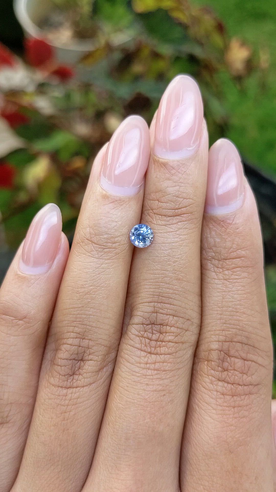 0.70 Ct. Blue Sapphire from Ceylon (Sri Lanka) Size Video