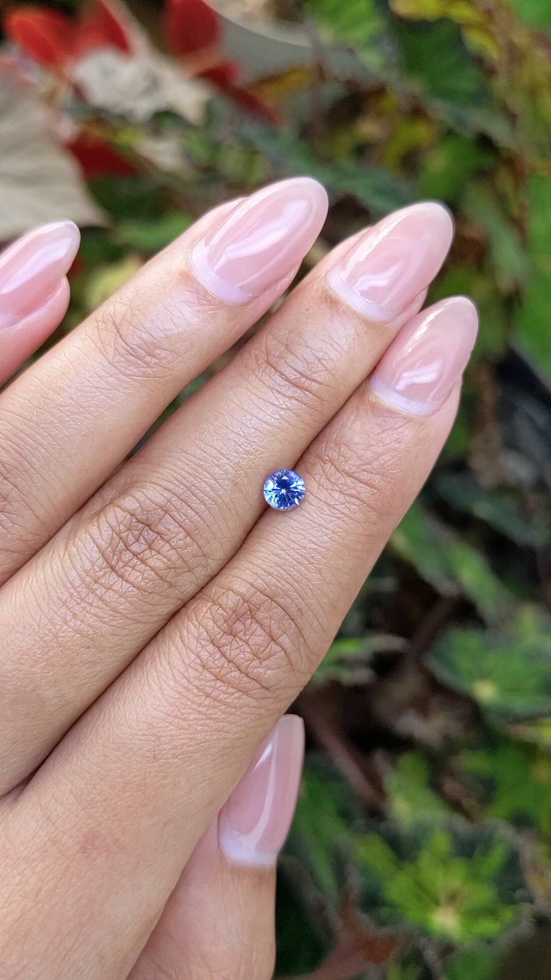 0.61 Ct. Blue Sapphire from Ceylon (Sri Lanka) Size Video