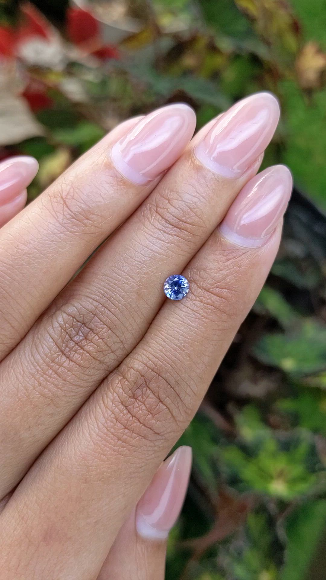 0.38 Ct. Blue Sapphire from Ceylon (Sri Lanka) Size Video