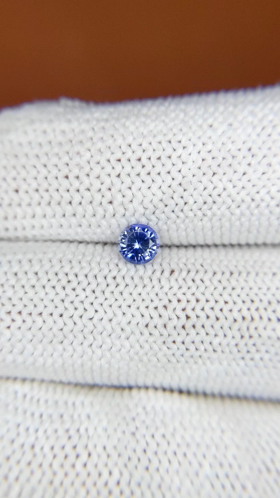 0.38 Ct. Blue Sapphire from Ceylon (Sri Lanka) Size Video