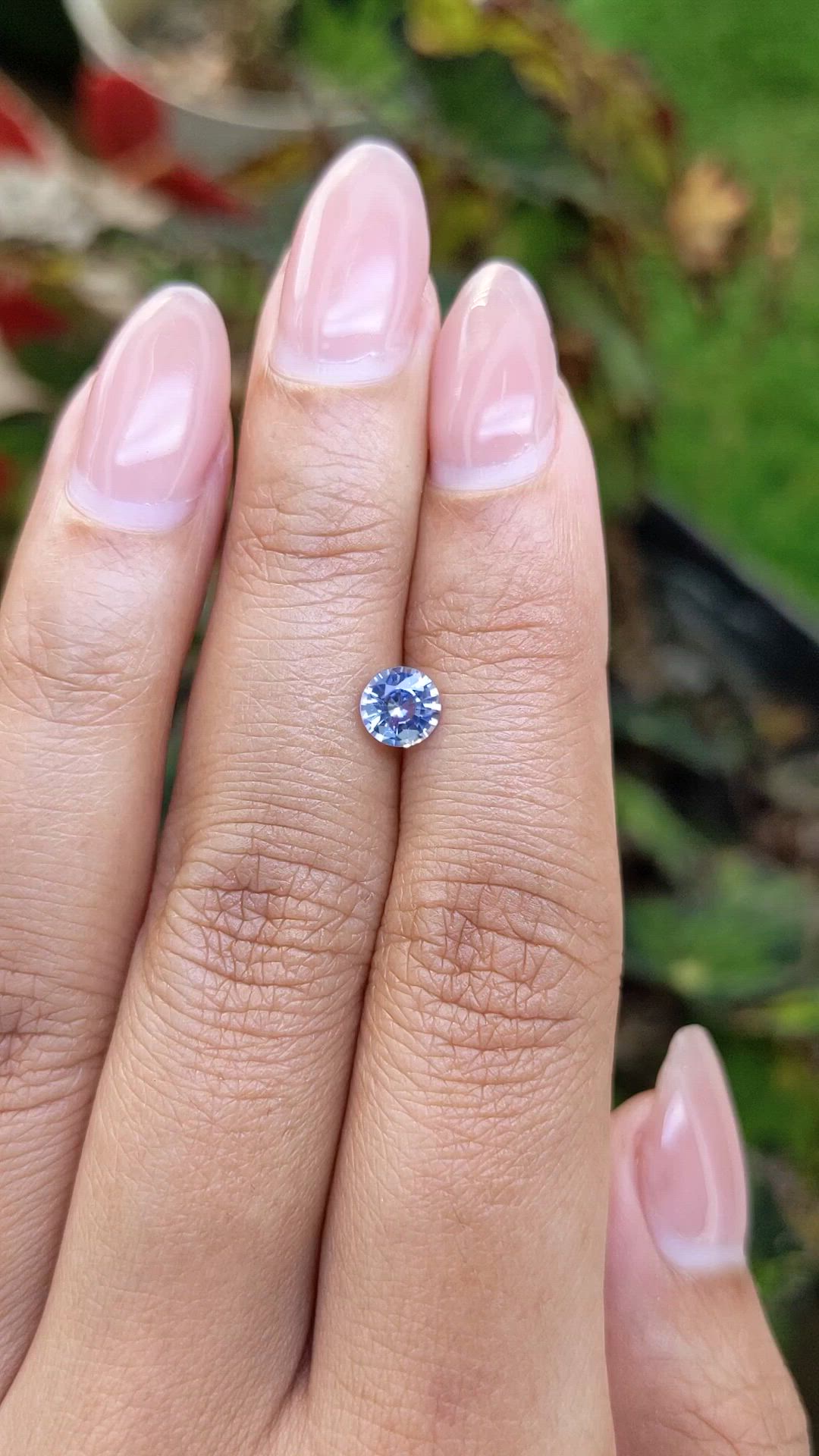0.73 Ct. Blue Sapphire from Ceylon (Sri Lanka) Size Video
