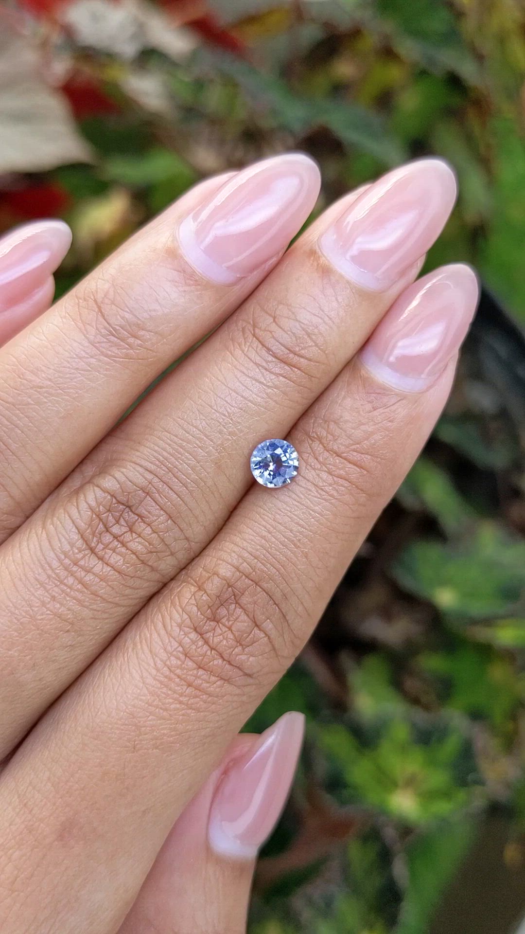 0.73 Ct. Blue Sapphire from Ceylon (Sri Lanka) Size Video