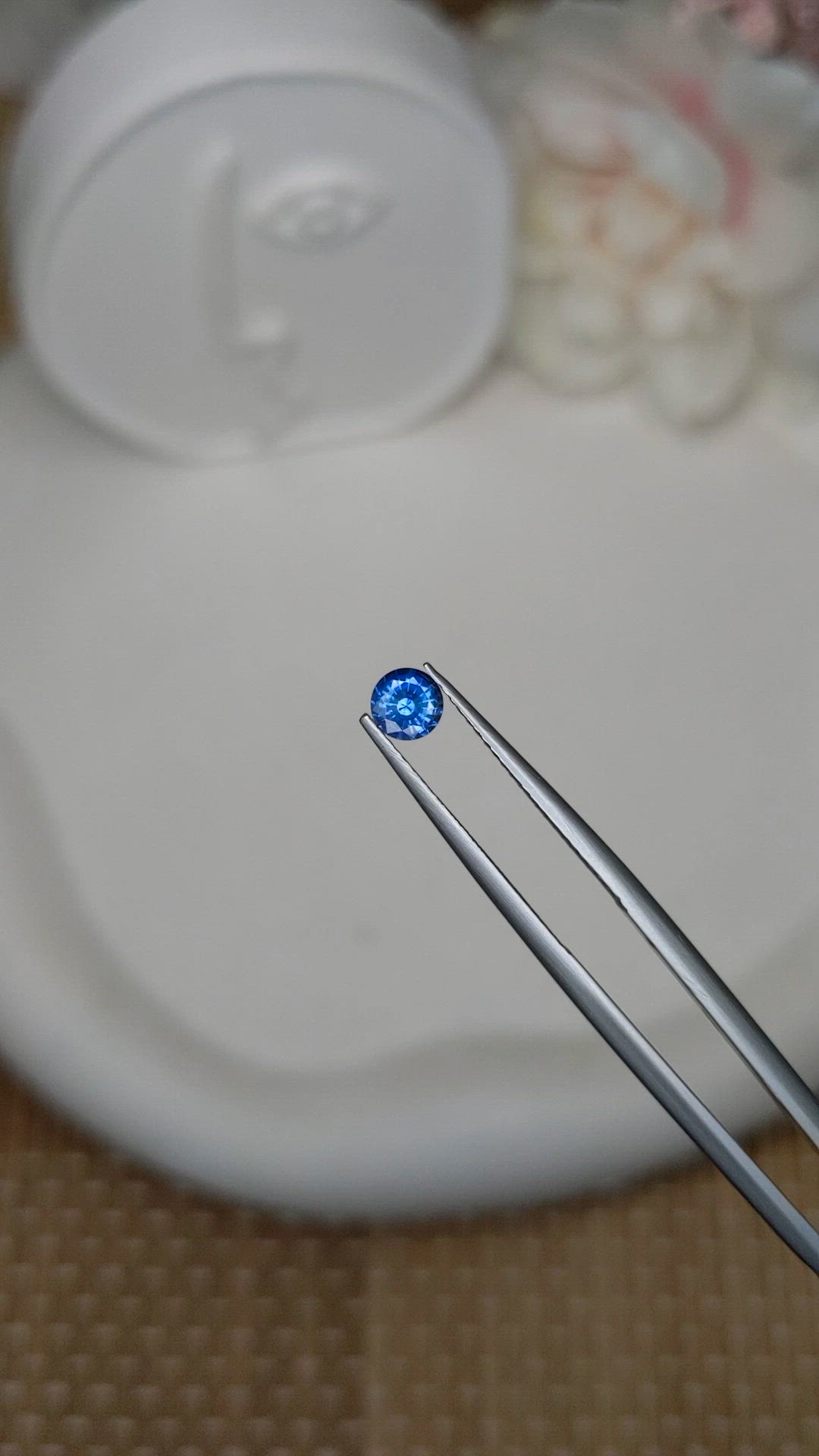 0.48 Ct. Blue Sapphire from Ceylon (Sri Lanka) Size Video