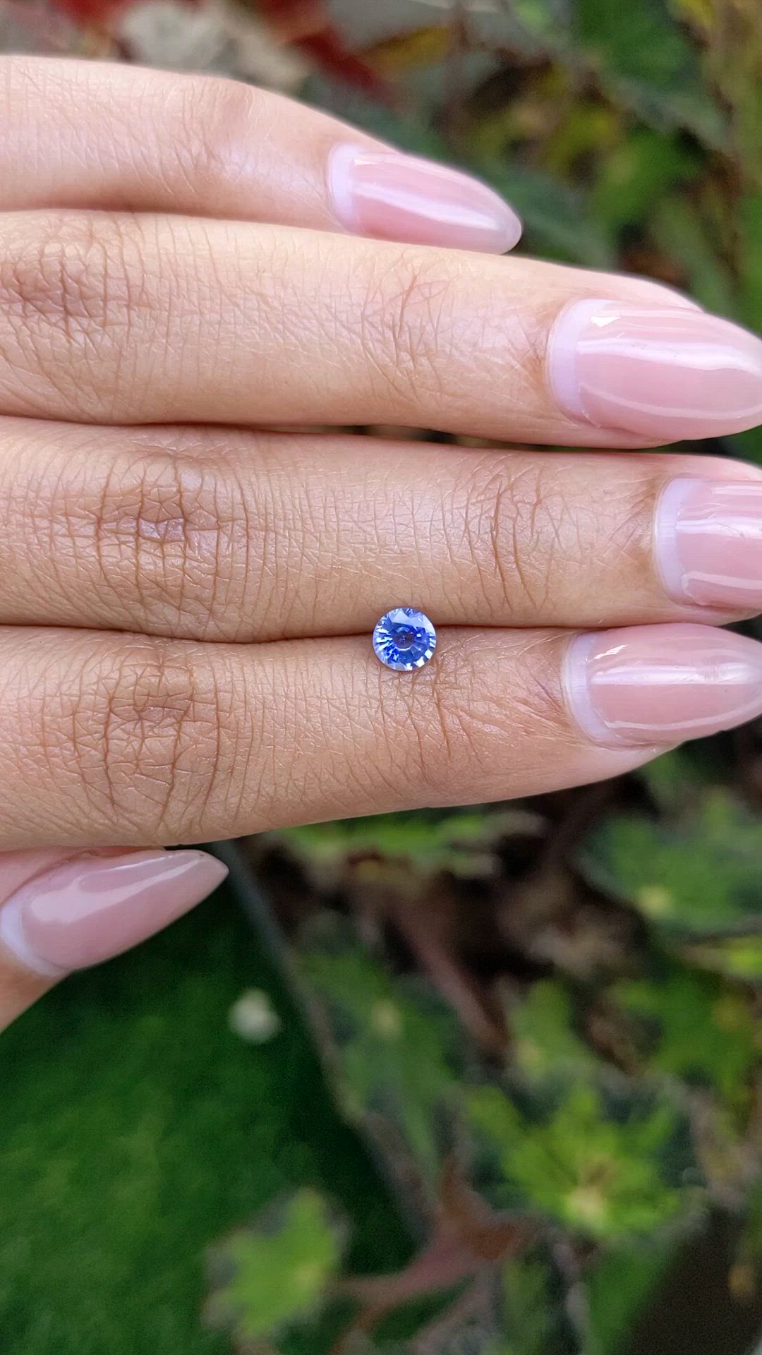 0.45 Ct. Blue Sapphire from Ceylon (Sri Lanka) Size Video