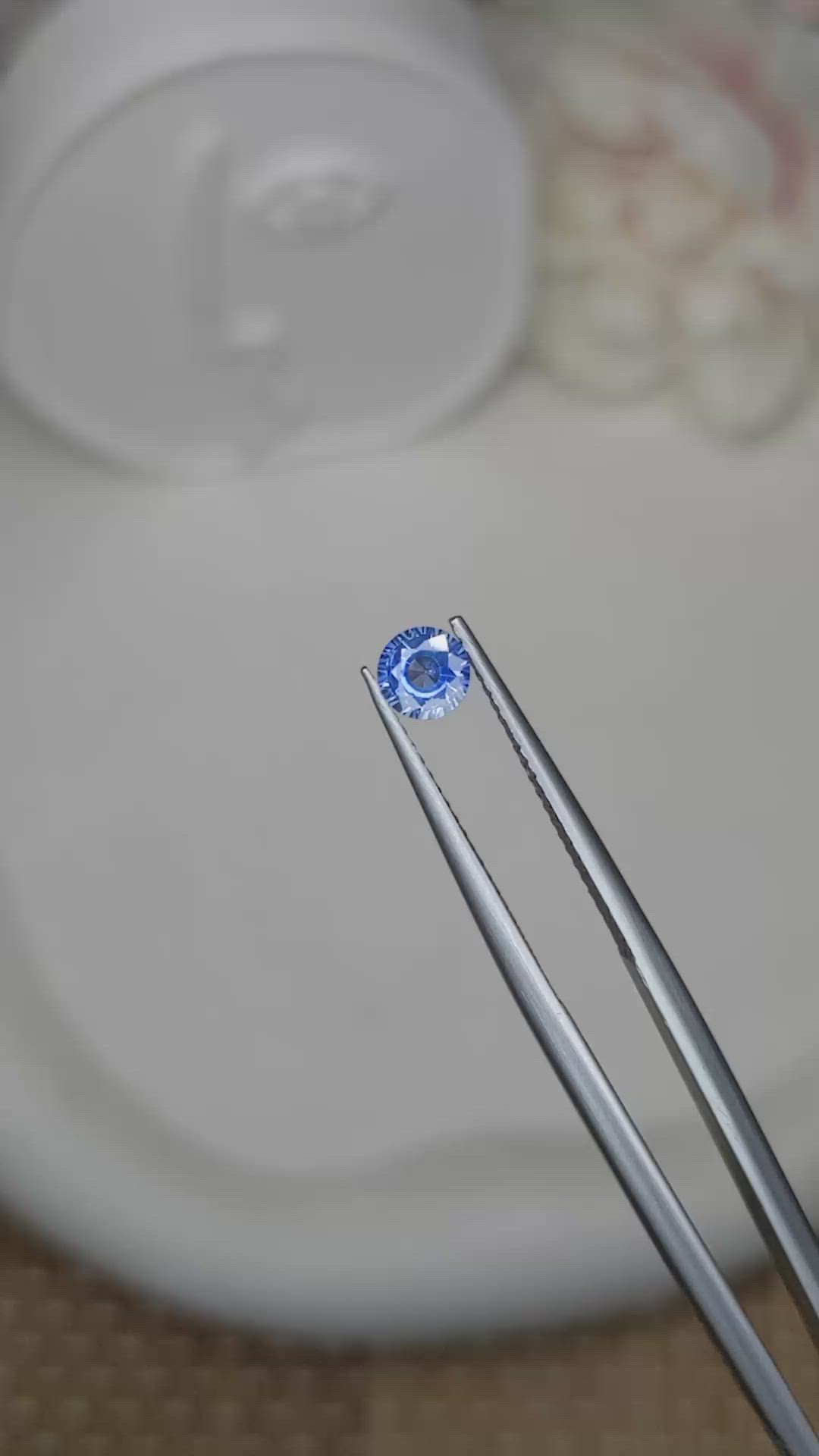 0.45 Ct. Blue Sapphire from Ceylon (Sri Lanka) Size Video