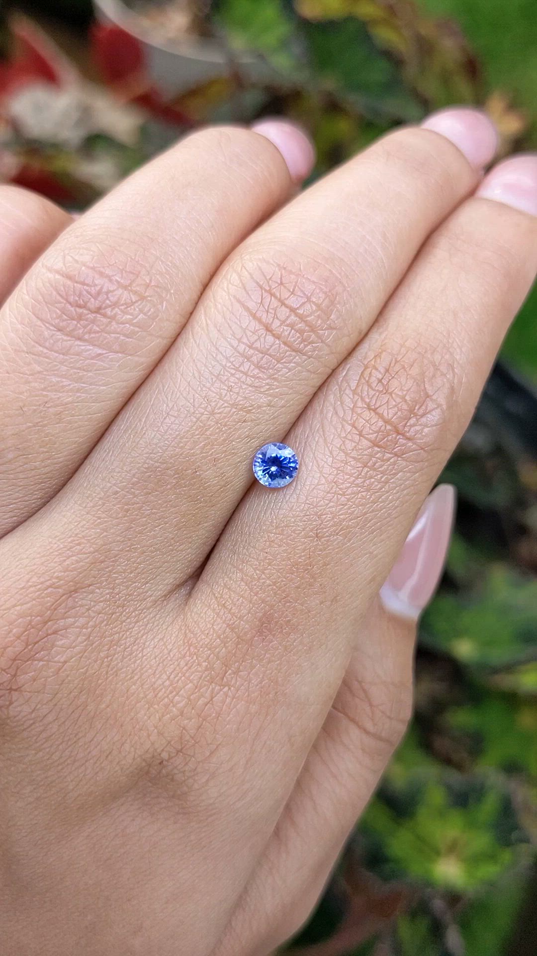 0.55 Ct. Blue Sapphire from Ceylon (Sri Lanka) Size Video