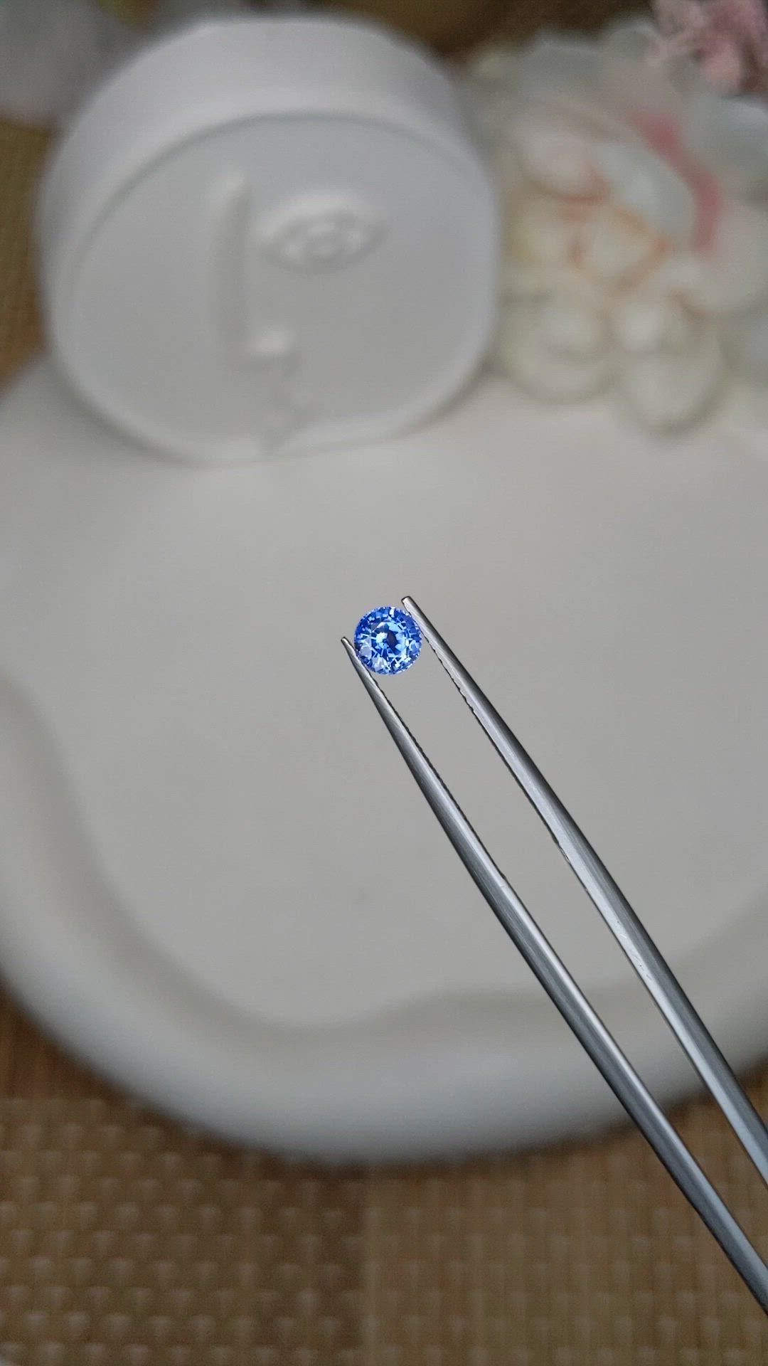 0.55 Ct. Blue Sapphire from Ceylon (Sri Lanka) Size Video