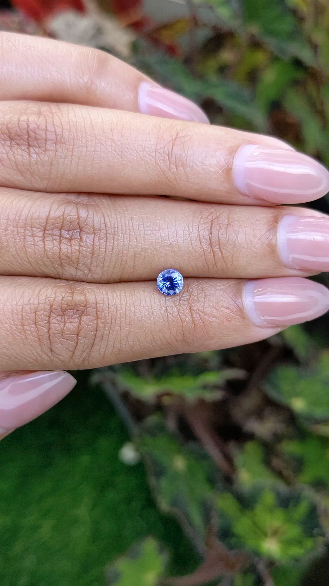 0.55 Ct. Blue Sapphire from Ceylon (Sri Lanka) Size Video