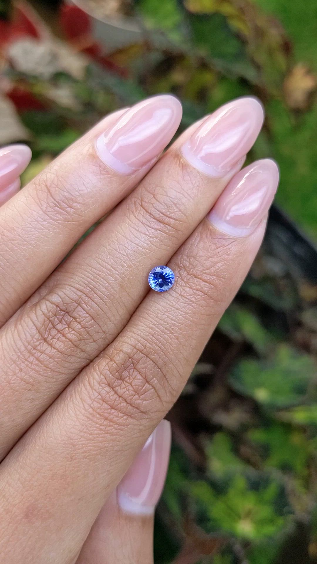 0.55 Ct. Blue Sapphire from Ceylon (Sri Lanka) Size Video