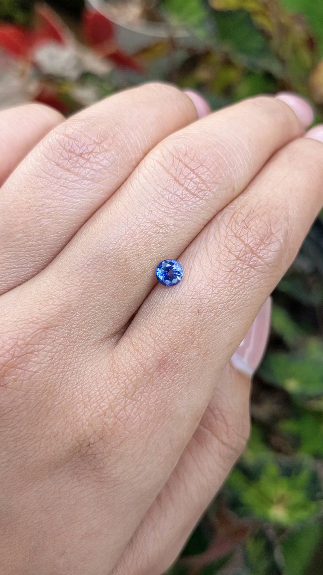0.53 Ct. Blue Sapphire from Ceylon (Sri Lanka) Size Video
