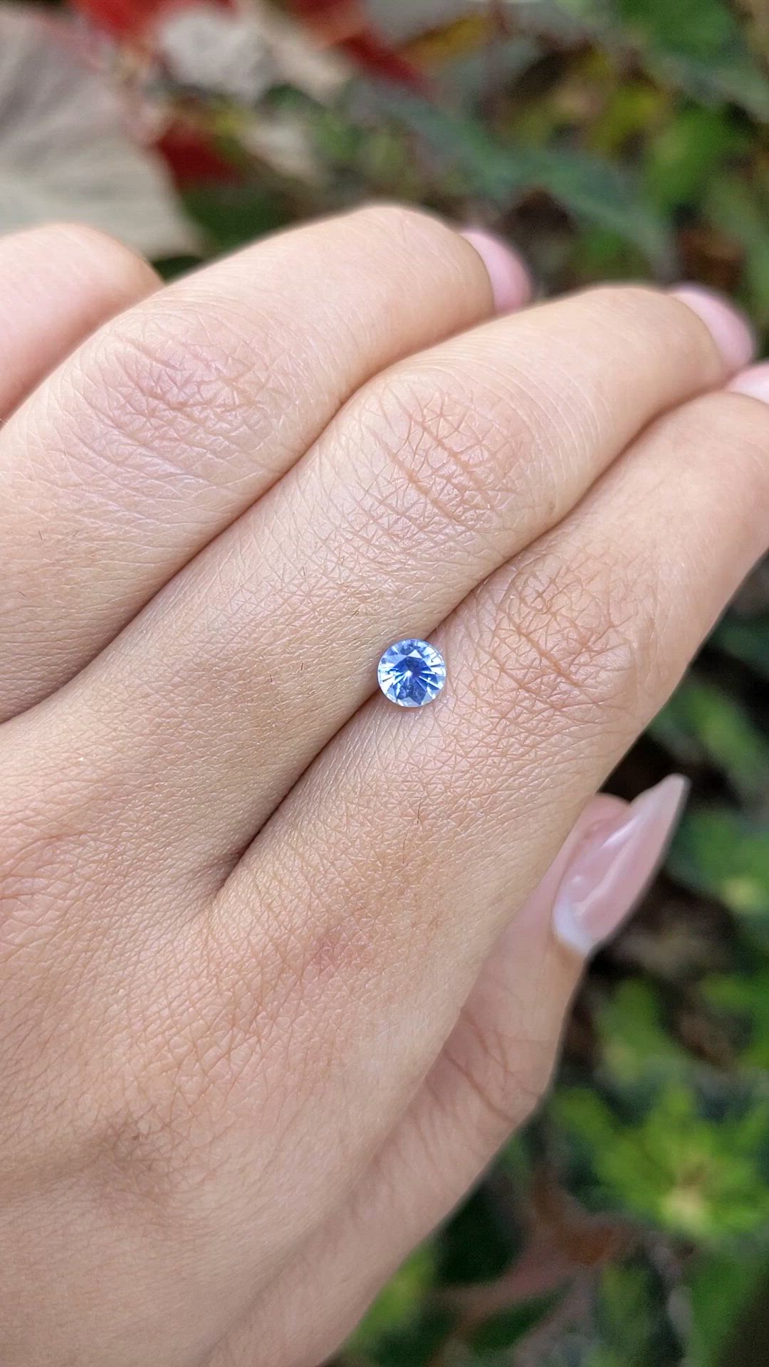 0.53 Ct. Blue Sapphire from Ceylon (Sri Lanka) Size Video