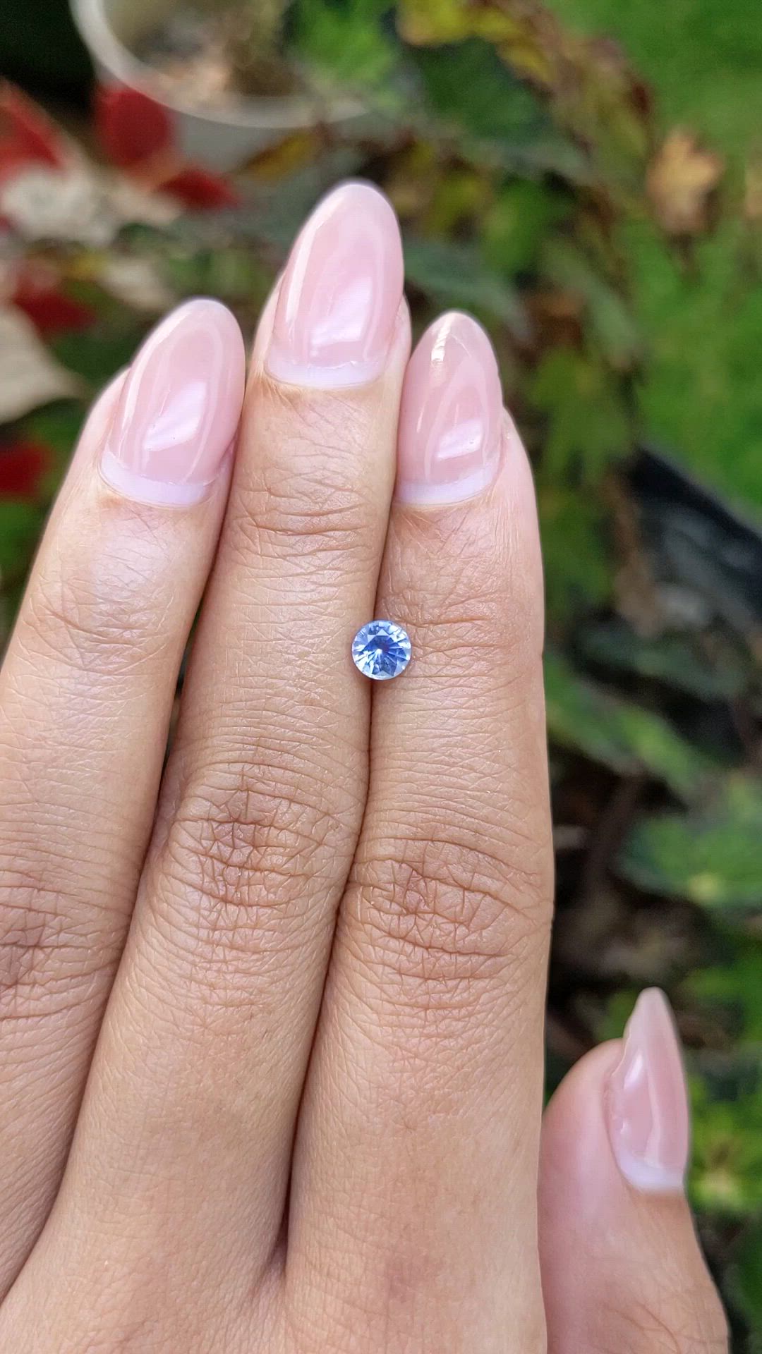 0.53 Ct. Blue Sapphire from Ceylon (Sri Lanka) Size Video