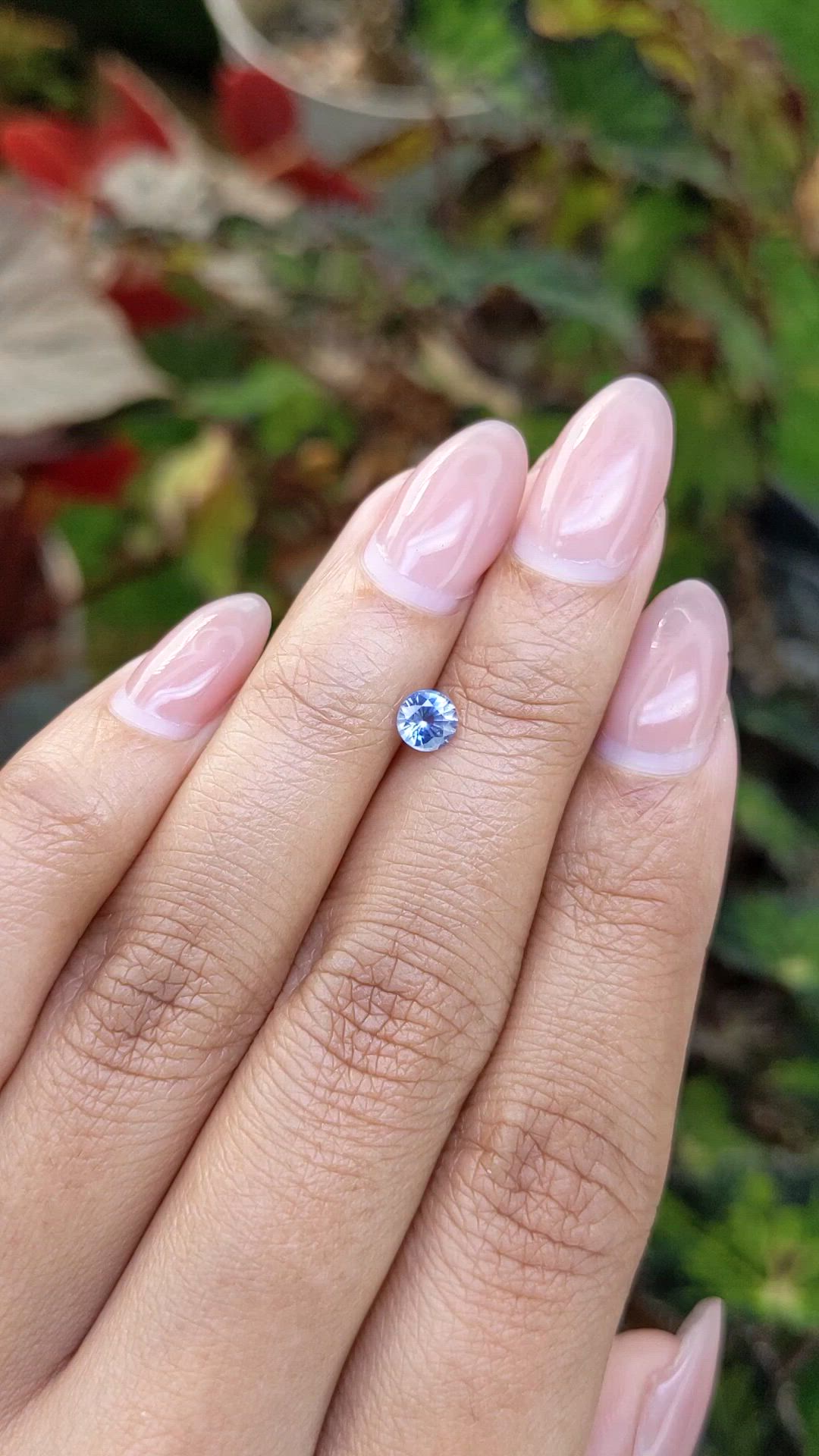 0.53 Ct. Blue Sapphire from Ceylon (Sri Lanka) Size Video