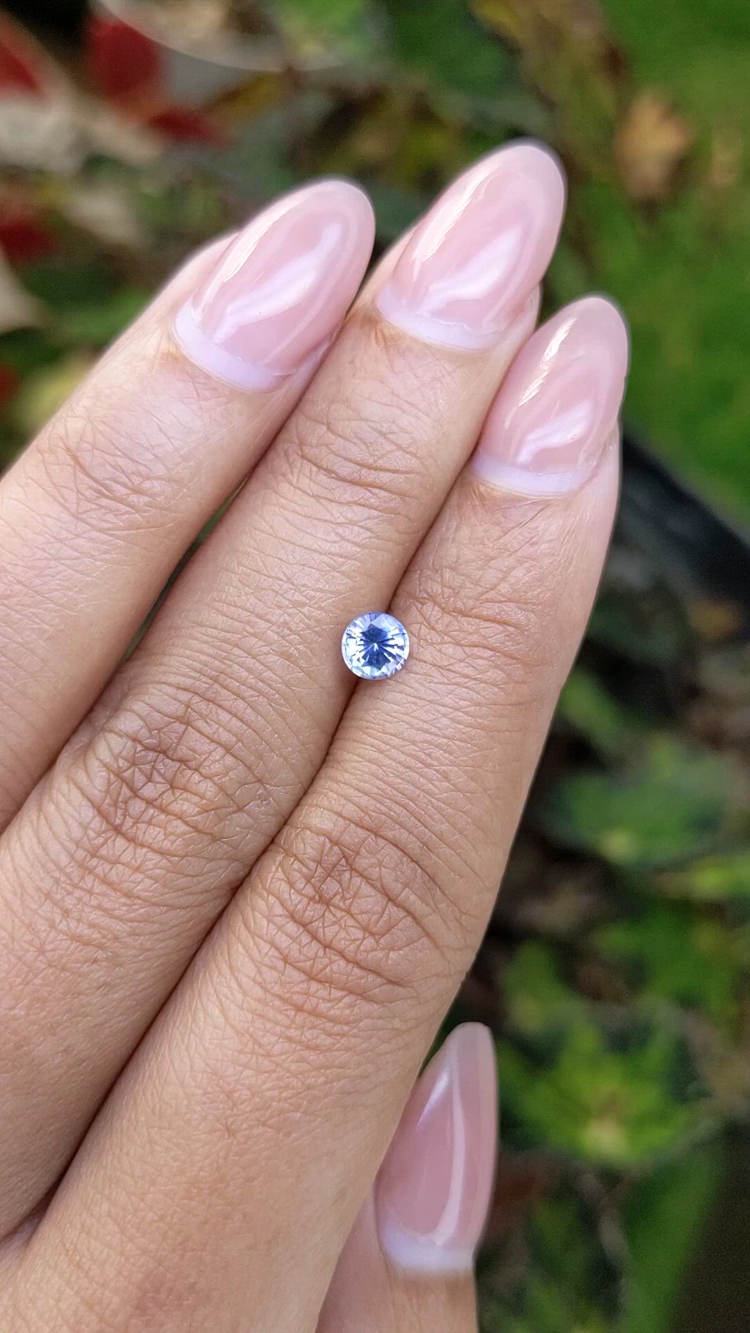 0.60 Ct. Blue Sapphire from Ceylon (Sri Lanka) Size Video