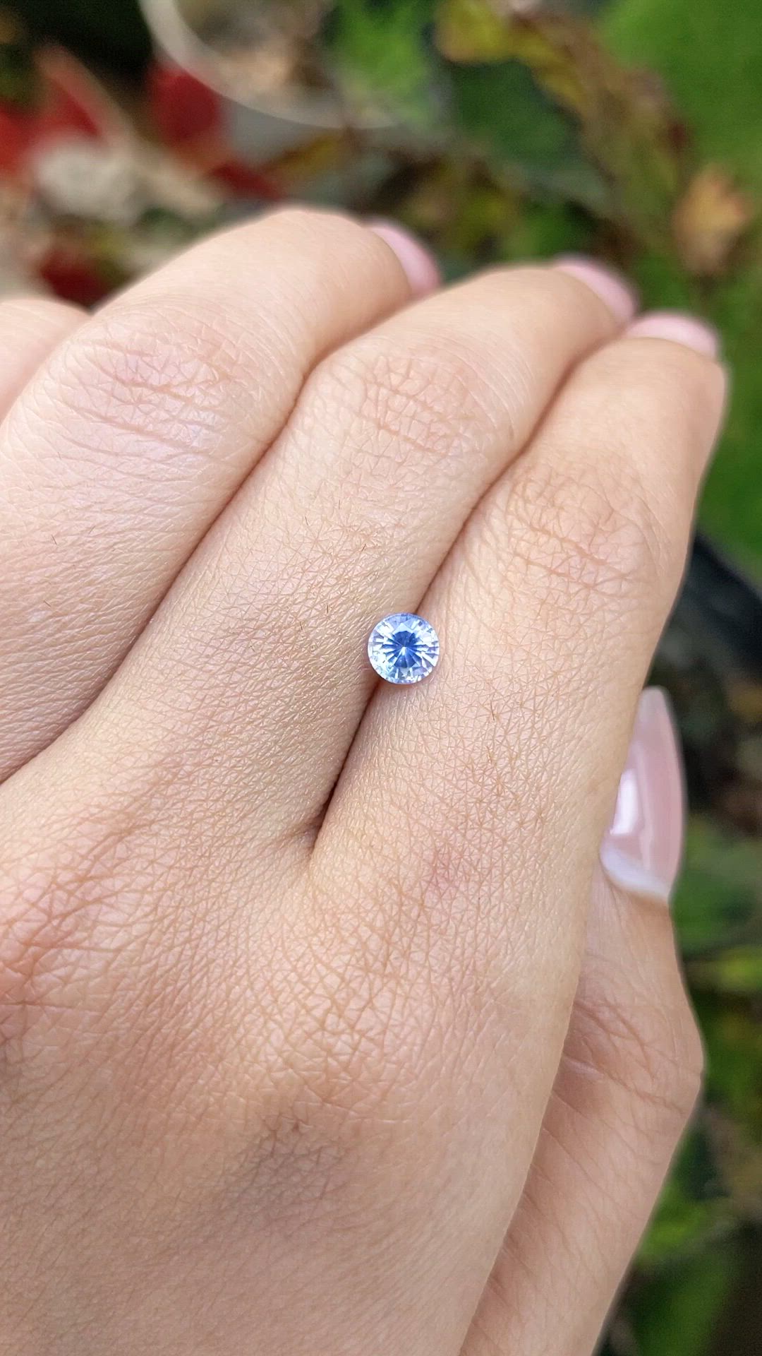 0.60 Ct. Blue Sapphire from Ceylon (Sri Lanka) Size Video
