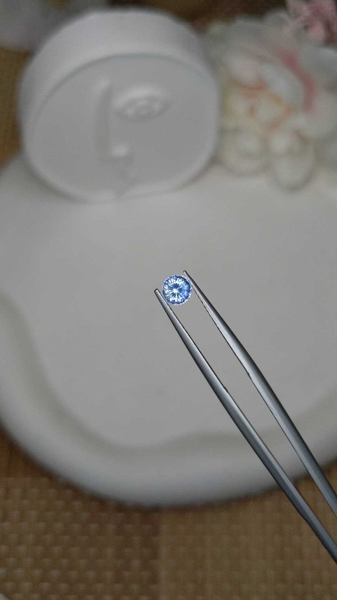 0.60 Ct. Blue Sapphire from Ceylon (Sri Lanka) Size Video
