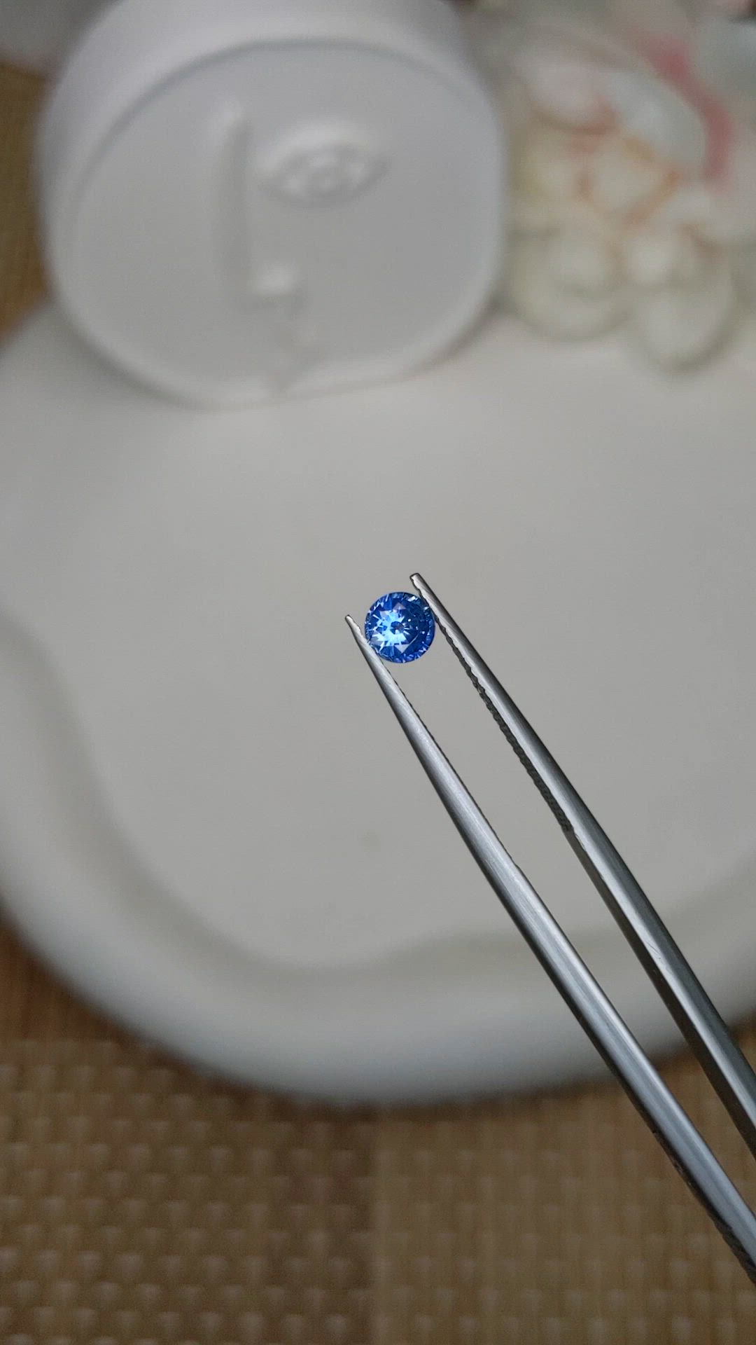 0.52 Ct. Blue Sapphire from Ceylon (Sri Lanka) Size Video