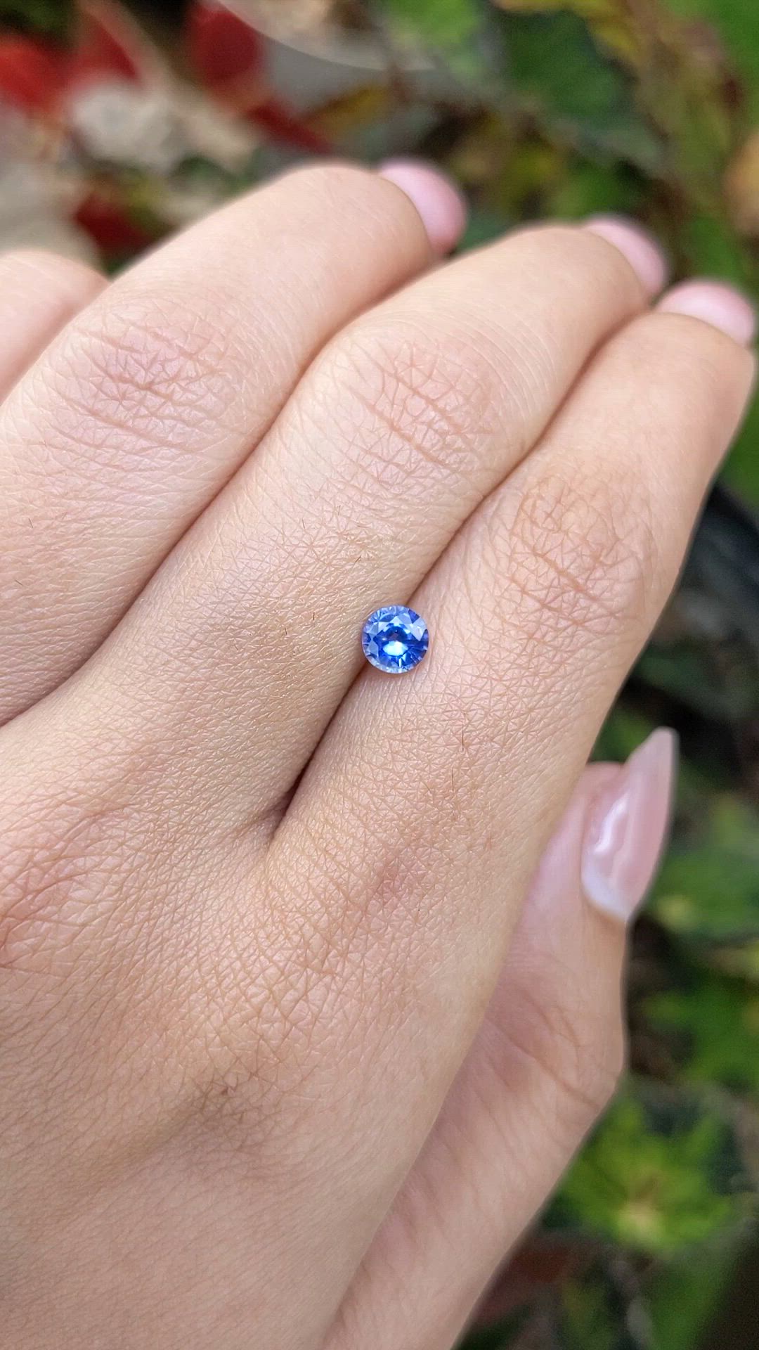 0.52 Ct. Blue Sapphire from Ceylon (Sri Lanka) Size Video