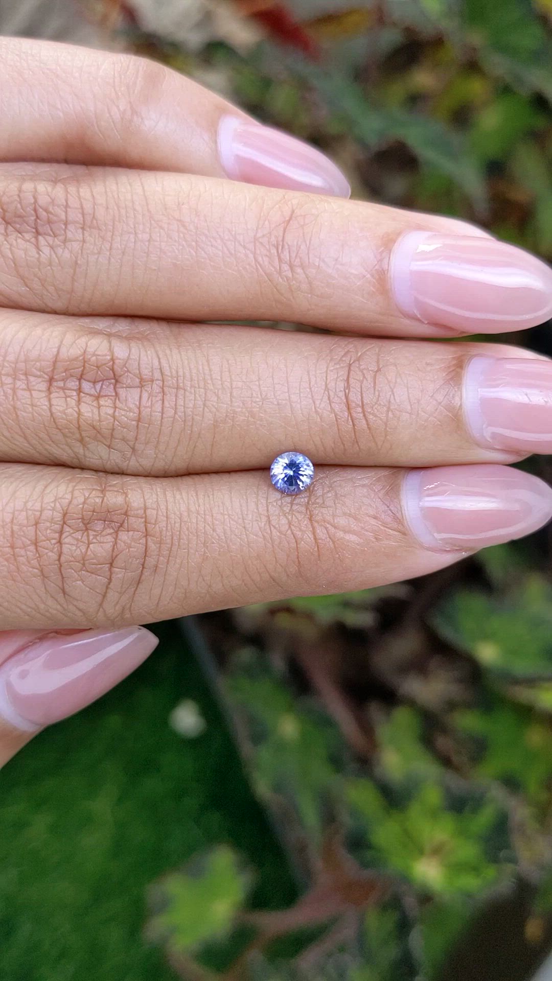 0.42 Ct. Blue Sapphire from Ceylon (Sri Lanka) Size Video