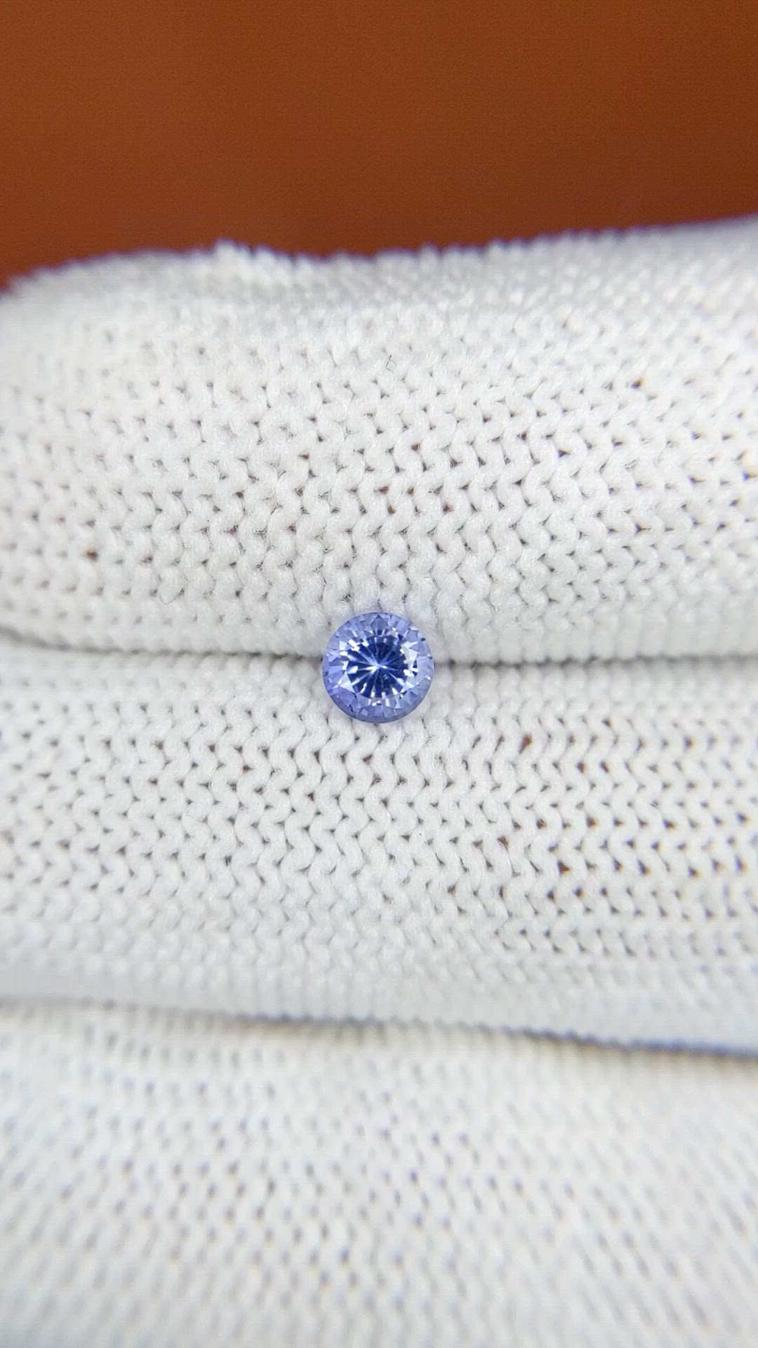 0.42 Ct. Blue Sapphire from Ceylon (Sri Lanka) Size Video
