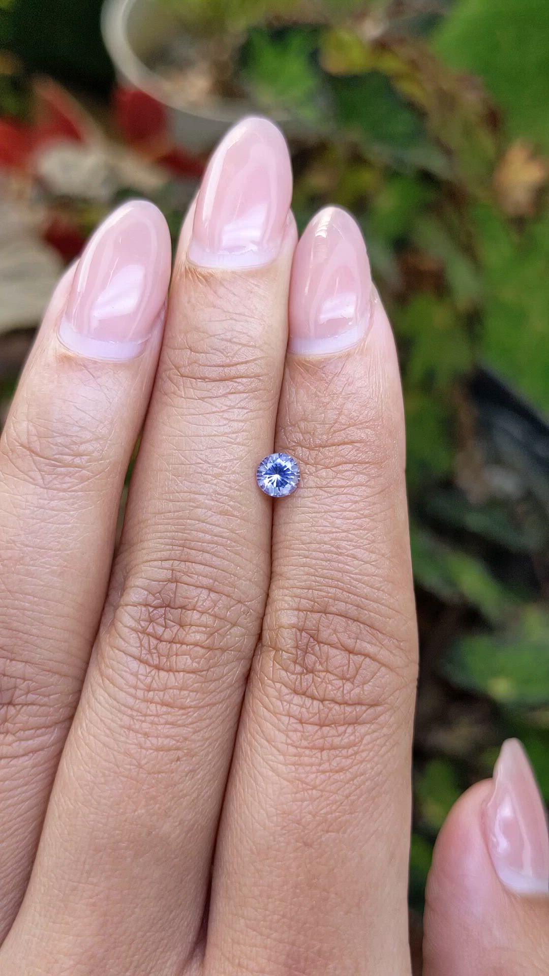 0.42 Ct. Blue Sapphire from Ceylon (Sri Lanka) Size Video
