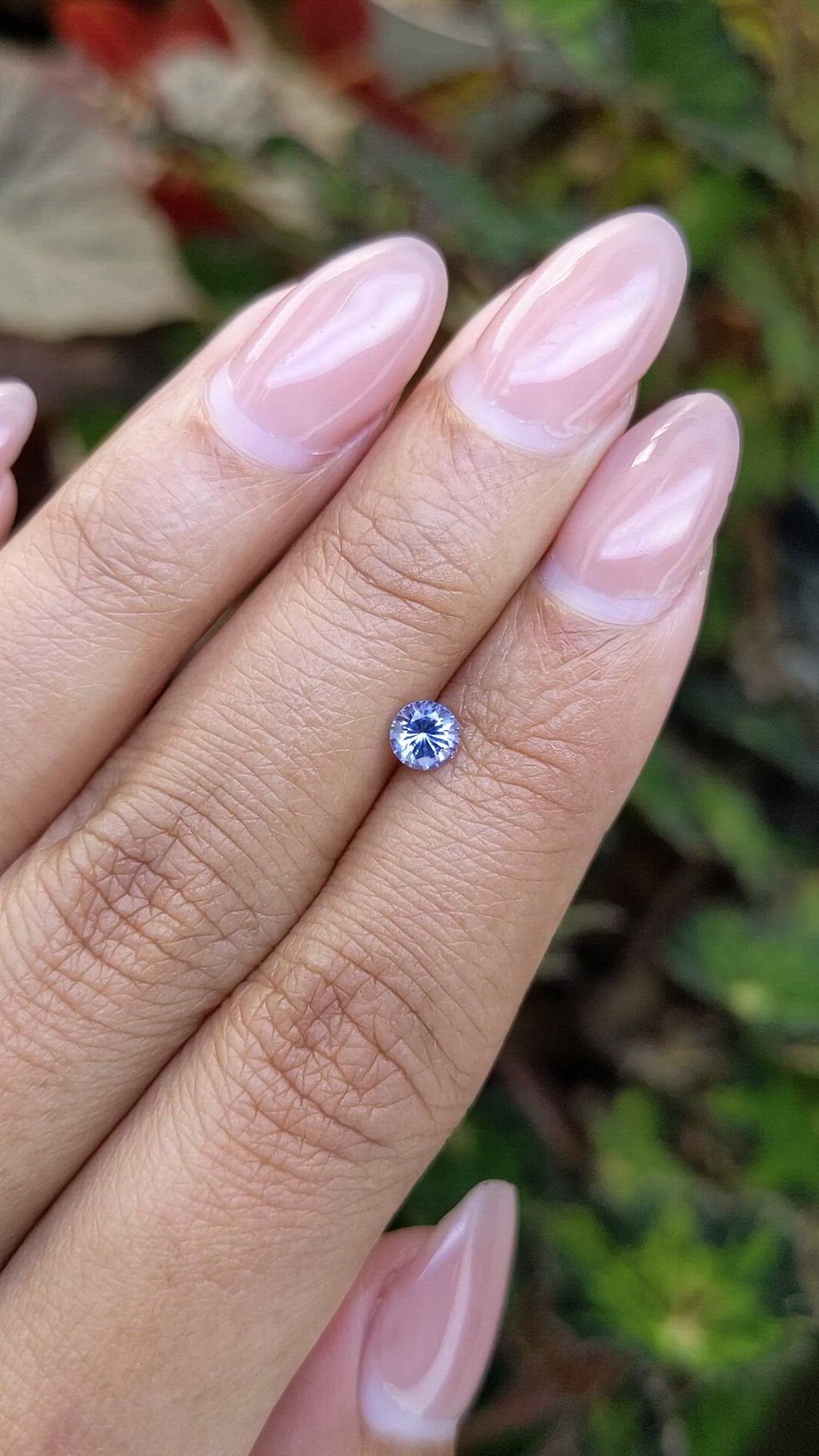 0.42 Ct. Blue Sapphire from Ceylon (Sri Lanka) Size Video