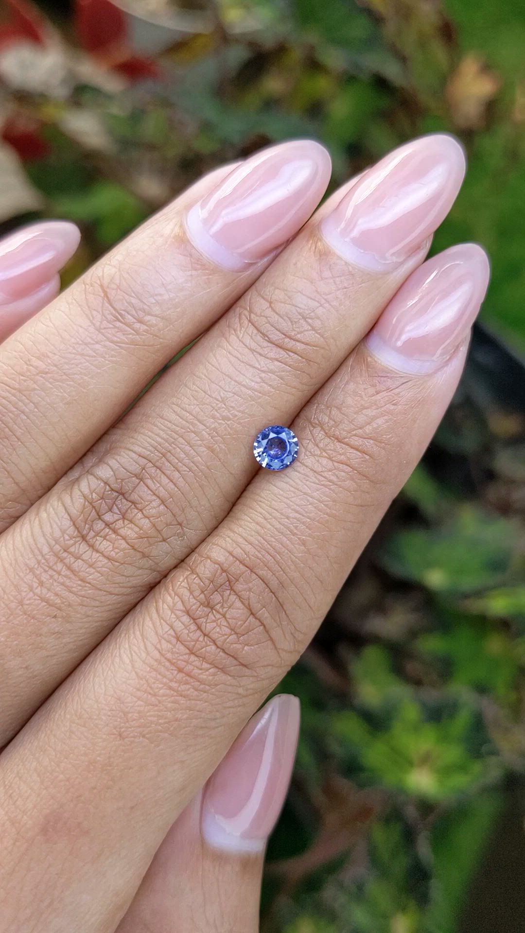 0.48 Ct. Blue Sapphire from Ceylon (Sri Lanka) Size Video