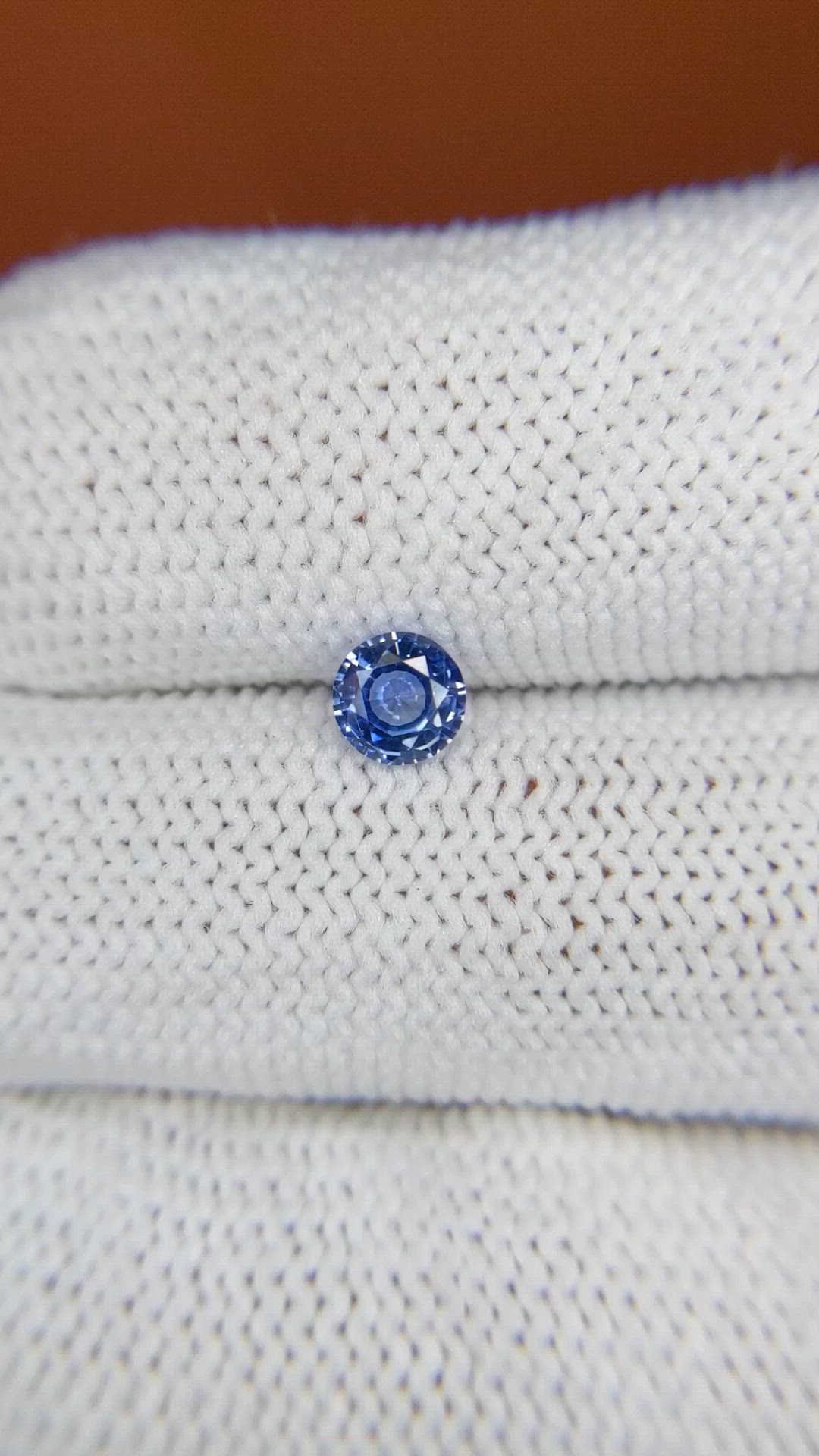 0.48 Ct. Blue Sapphire from Ceylon (Sri Lanka) Size Video