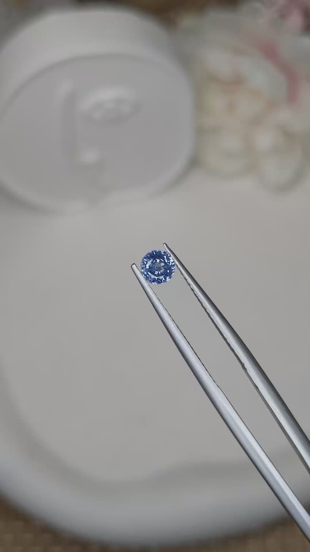 0.55 Ct. Blue Sapphire from Ceylon (Sri Lanka) Size Video