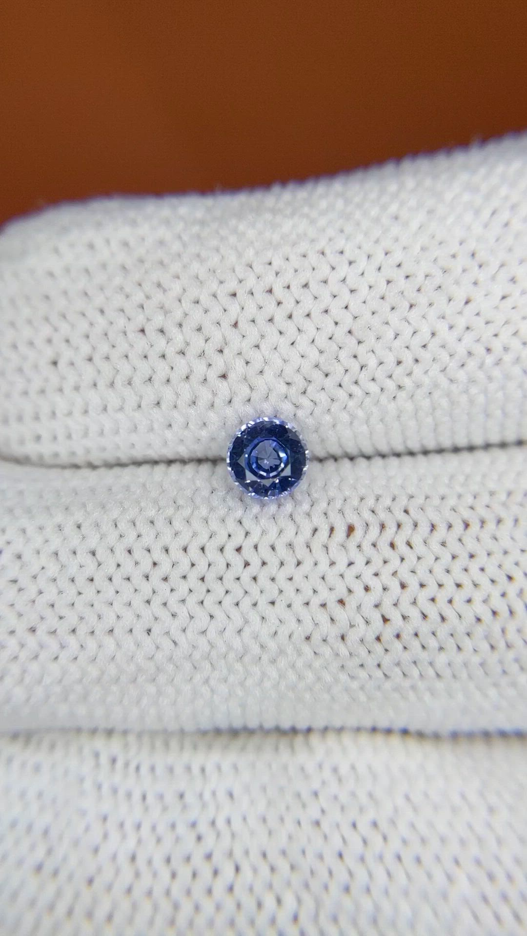 0.55 Ct. Blue Sapphire from Ceylon (Sri Lanka) Size Video