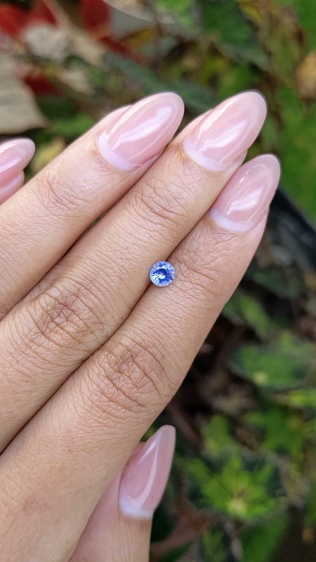 0.41 Ct. Blue Sapphire from Ceylon (Sri Lanka) Size Video