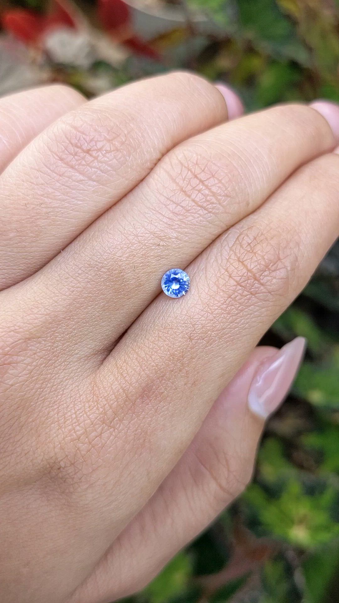 0.41 Ct. Blue Sapphire from Ceylon (Sri Lanka) Size Video