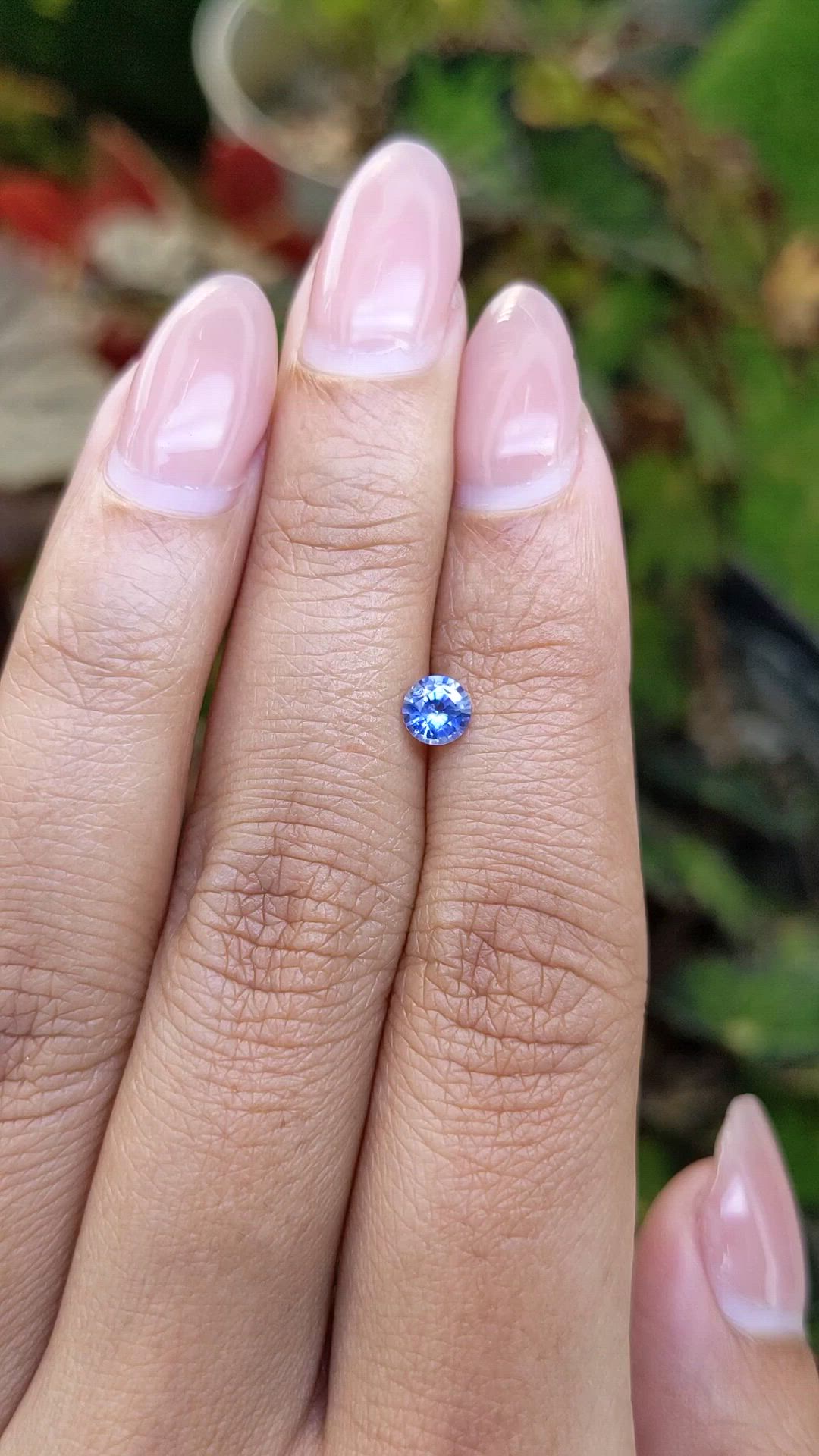 0.41 Ct. Blue Sapphire from Ceylon (Sri Lanka) Size Video
