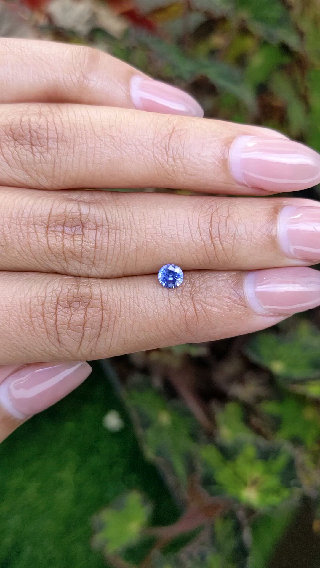 0.41 Ct. Blue Sapphire from Ceylon (Sri Lanka) Size Video