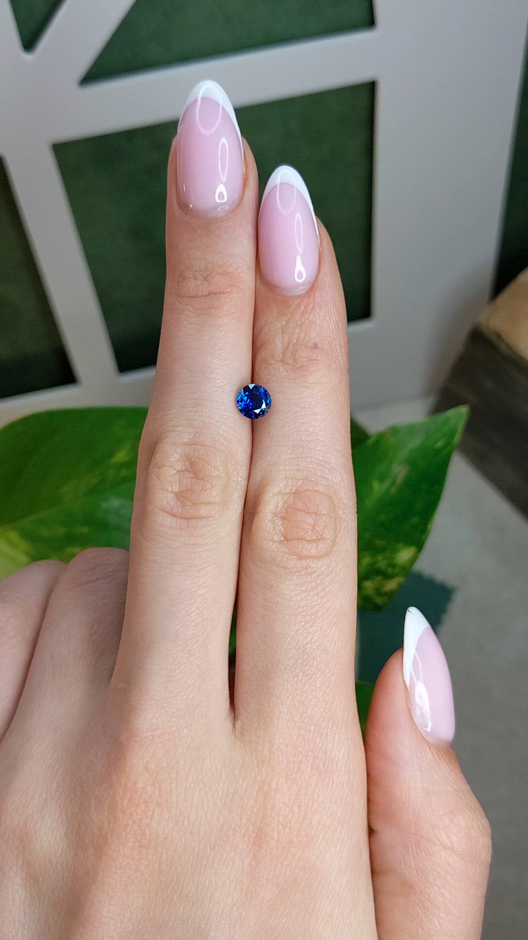 0.94 Ct. Blue Sapphire from Thailand Size Video