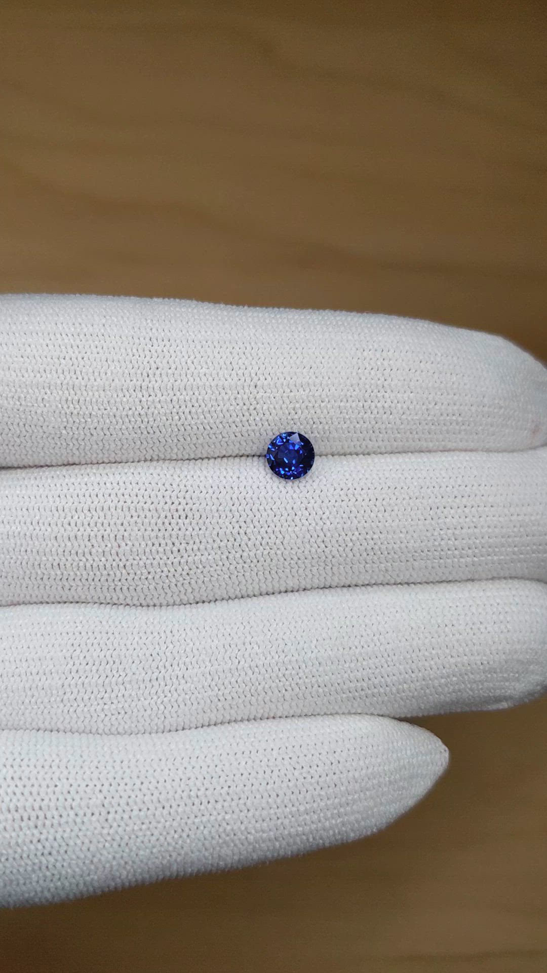 0.94 Ct. Blue Sapphire from Thailand Size Video