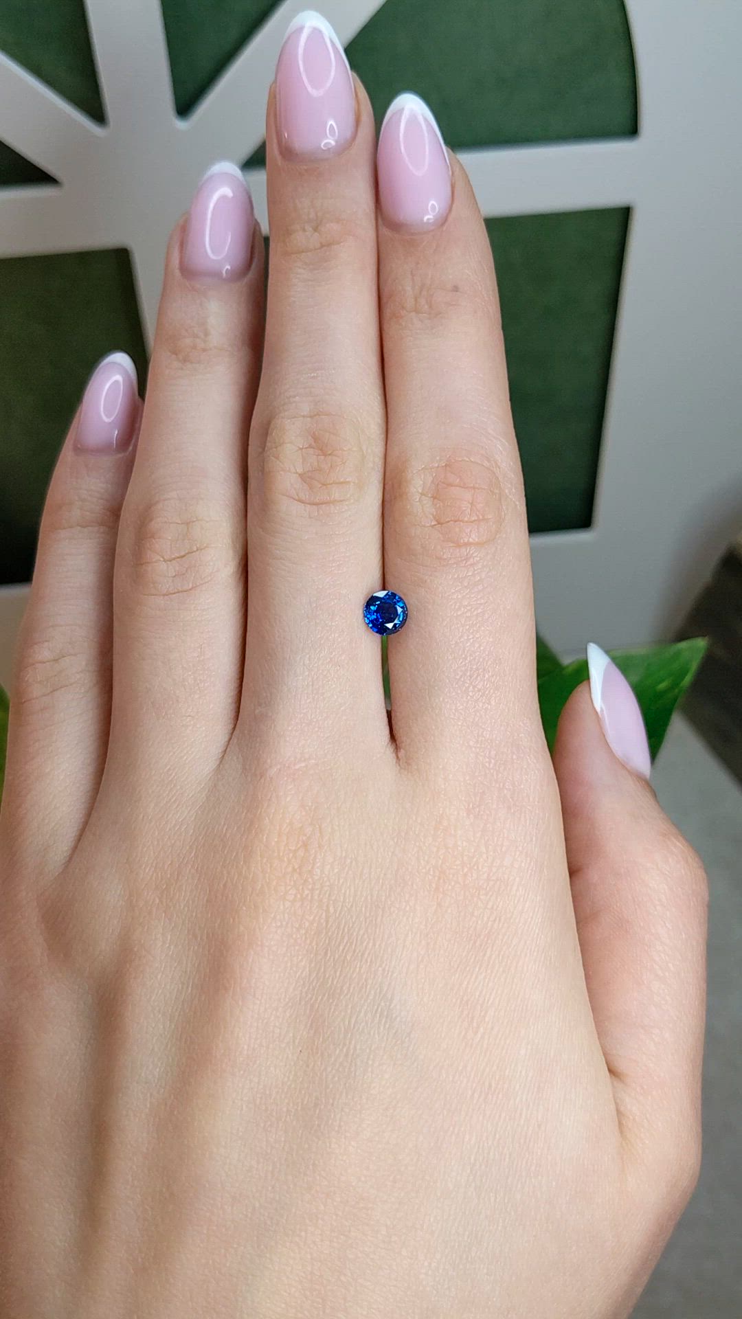 0.94 Ct. Blue Sapphire from Thailand Size Video
