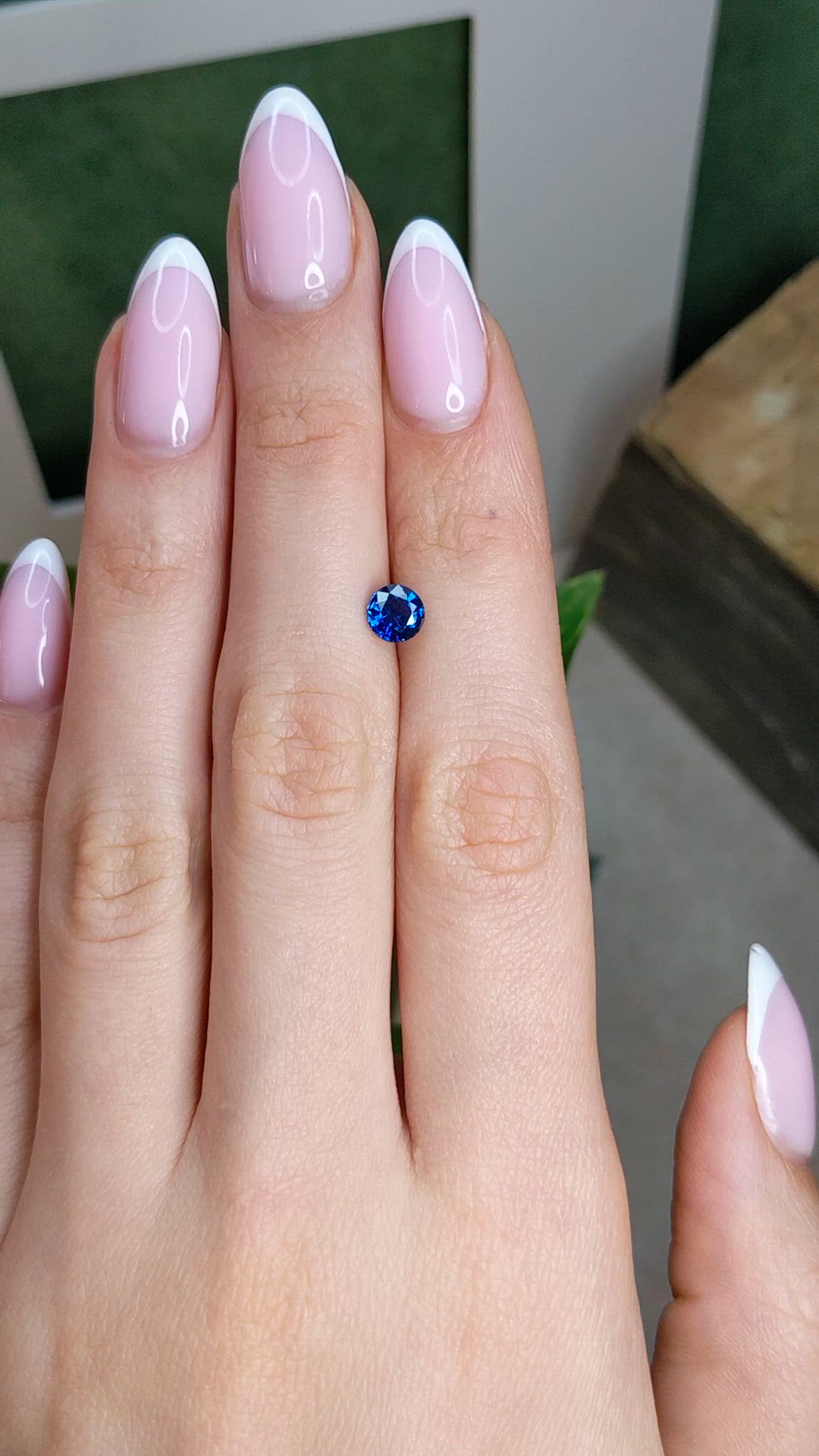 0.94 Ct. Blue Sapphire from Thailand Size Video