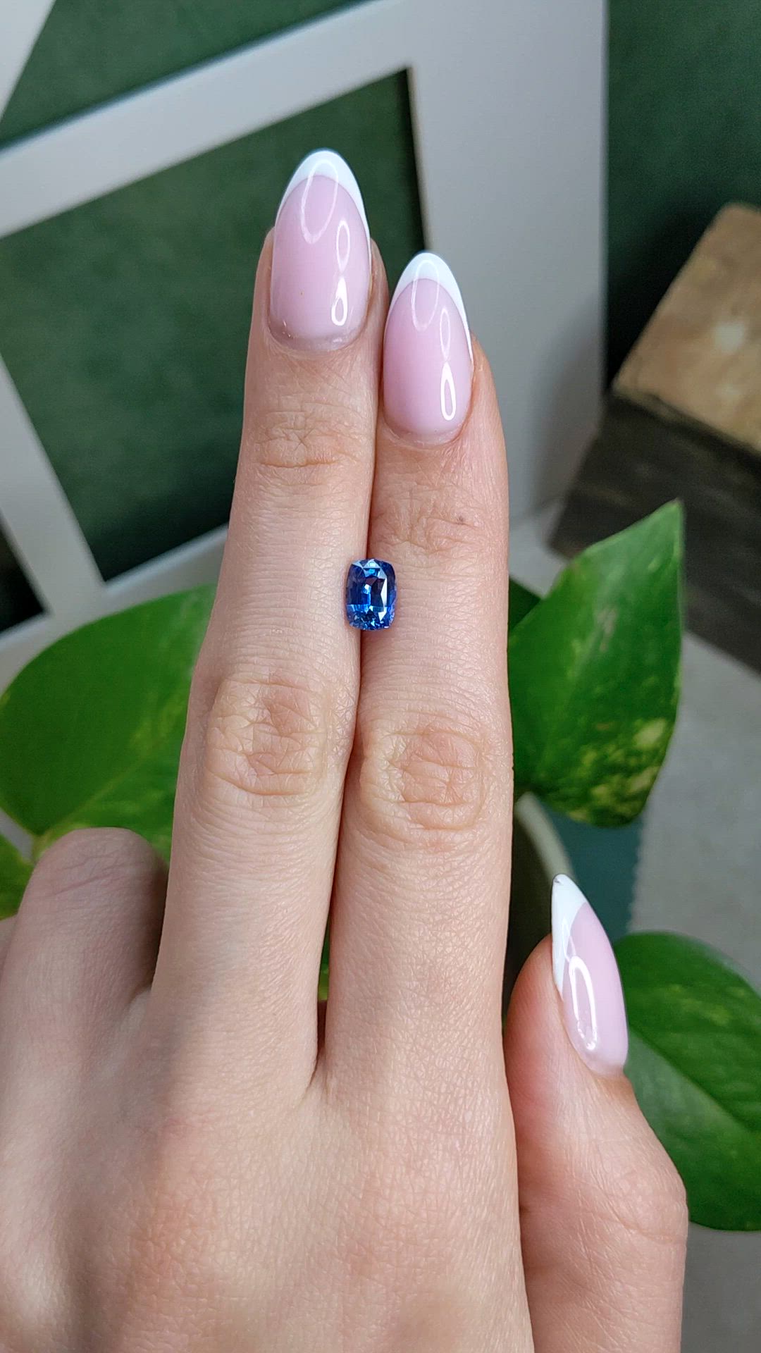 1.45 Ct. Blue Sapphire from Ceylon (Sri Lanka) Size Video