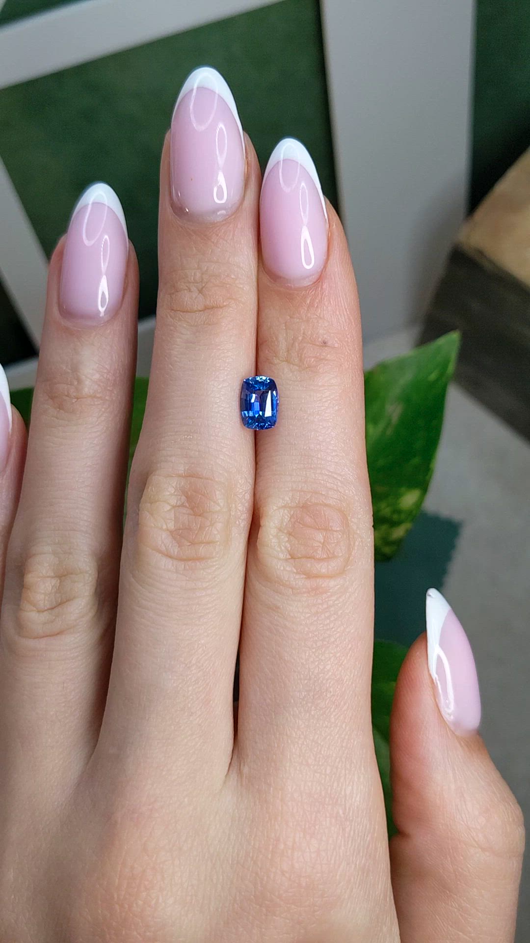 1.45 Ct. Blue Sapphire from Ceylon (Sri Lanka) Size Video