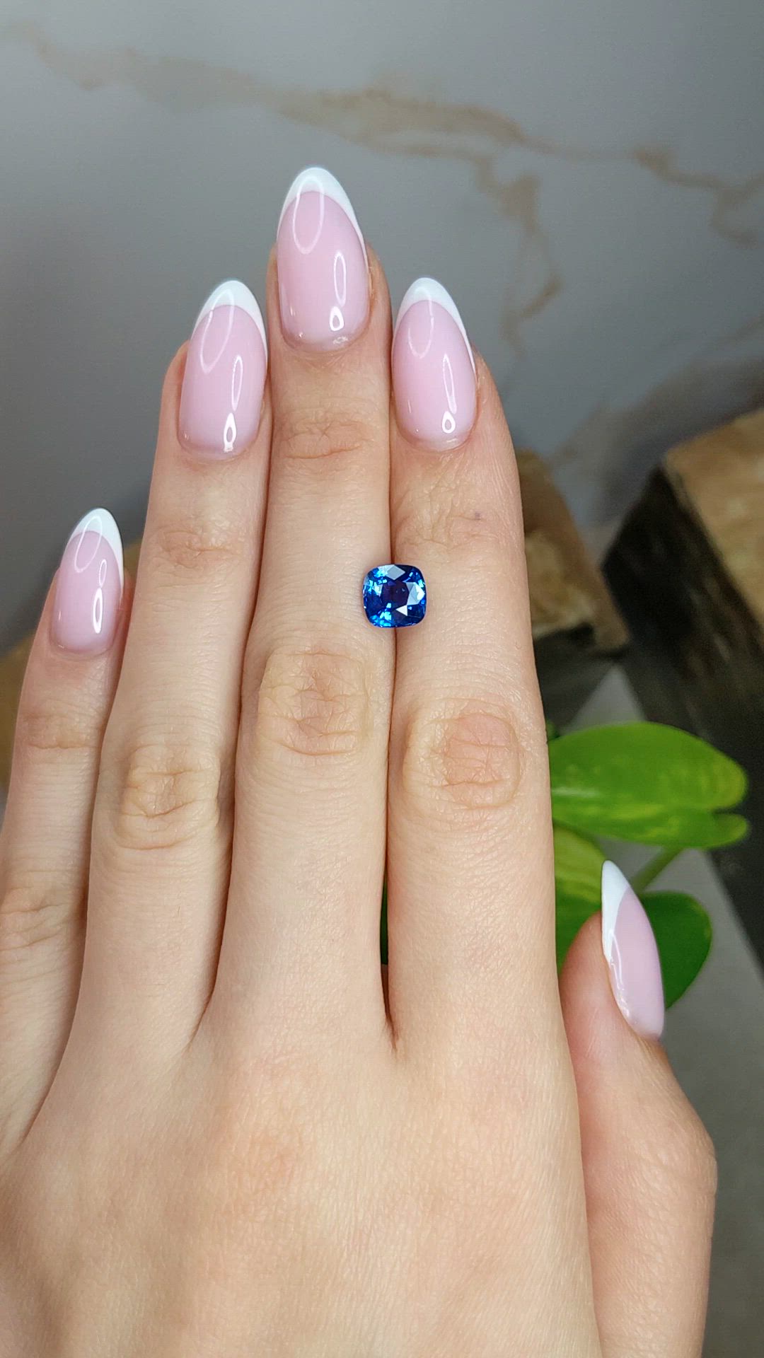 2.31 Ct. Blue Sapphire from Ceylon (Sri Lanka) Size Video