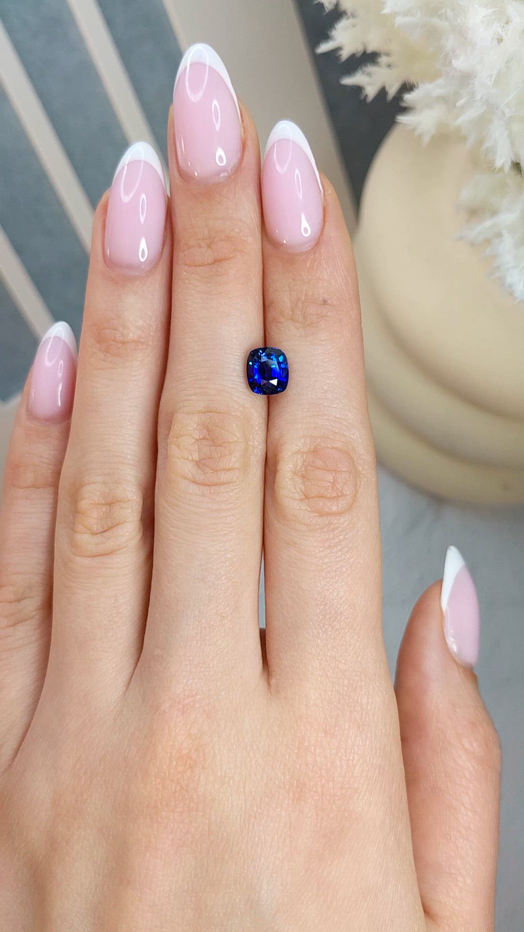 2.44 Ct. Blue Sapphire from Ceylon (Sri Lanka) Size Video