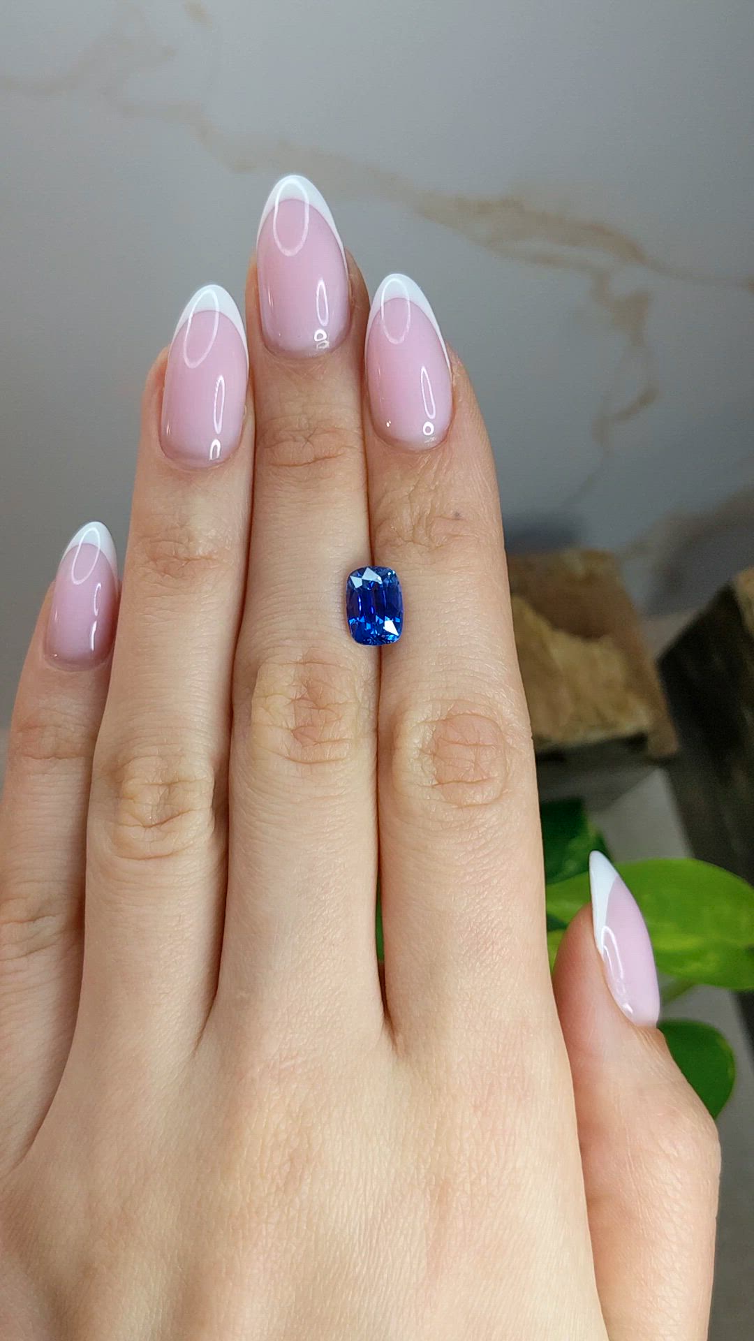 2.93 Ct. Blue Sapphire from Ceylon (Sri Lanka) Size Video