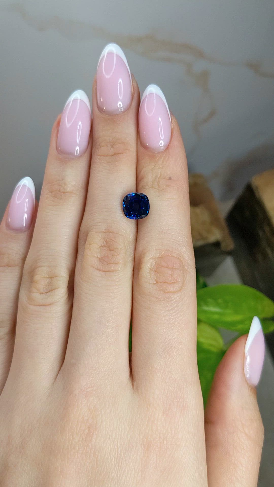 3.28 Ct. Blue Sapphire from Ethiopia Size Video