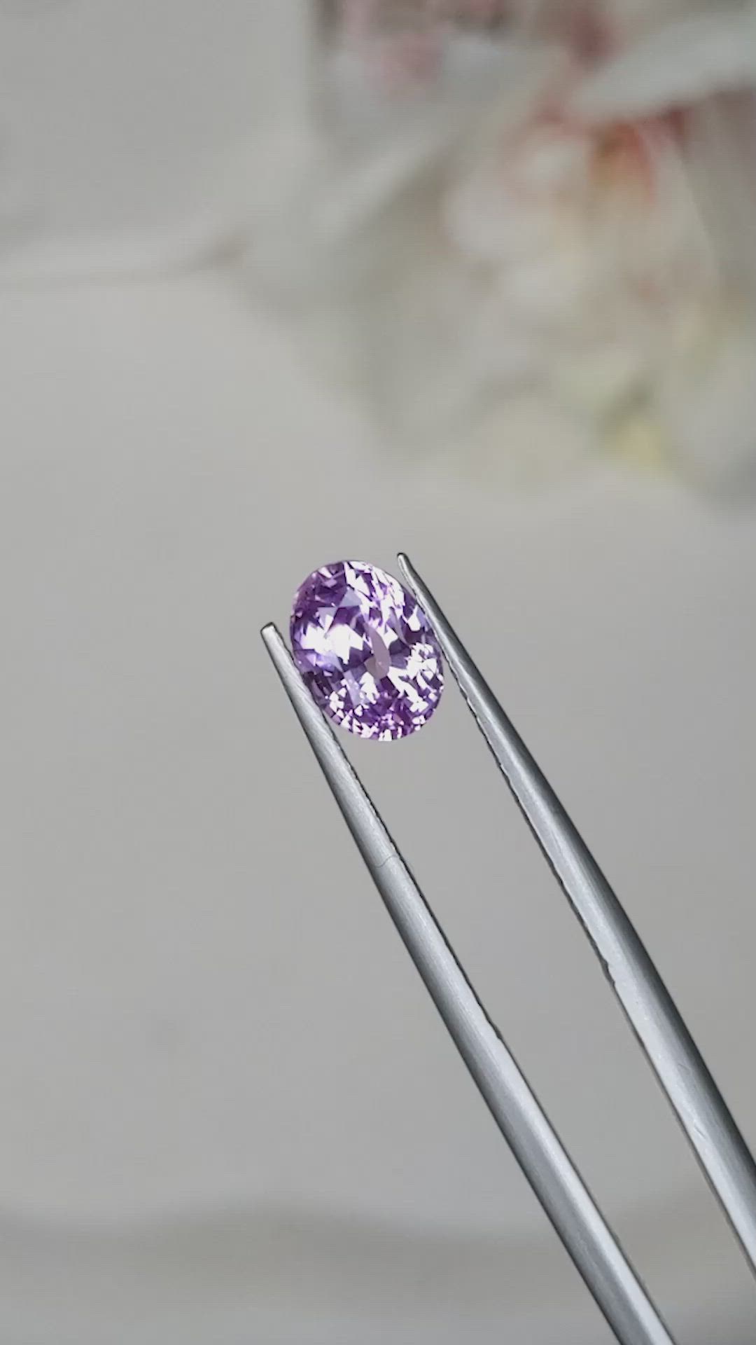 2.03 Ct. Purplish Pink Sapphire from Ceylon (Sri Lanka) Size Video