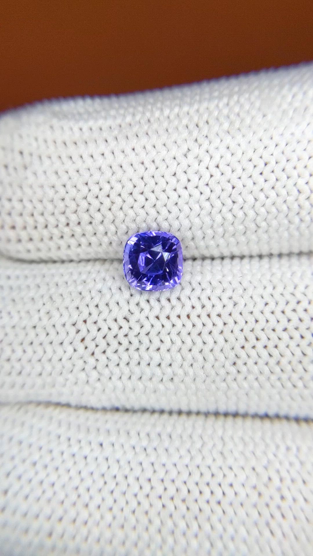1.21 Ct. Bluish Purple Sapphire from Ceylon (Sri Lanka) Size Video
