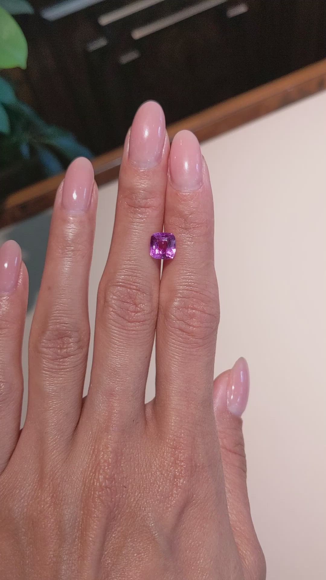2.51 Ct. Pink Sapphire from Madagascar Size Video