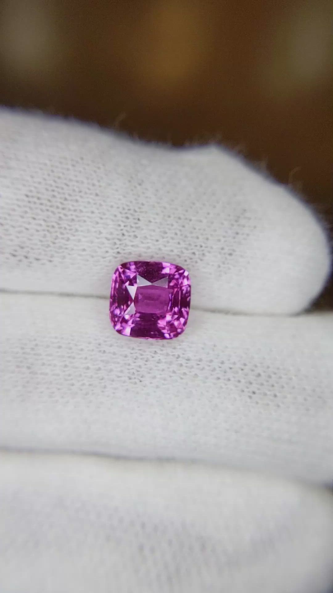 2.51 Ct. Pink Sapphire from Ceylon (Sri Lanka) Size Video
