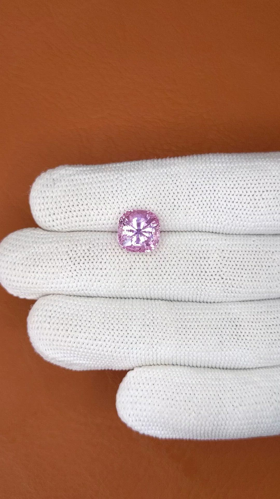 5.18 Ct. Pink Sapphire from Ceylon (Sri Lanka) Size Video