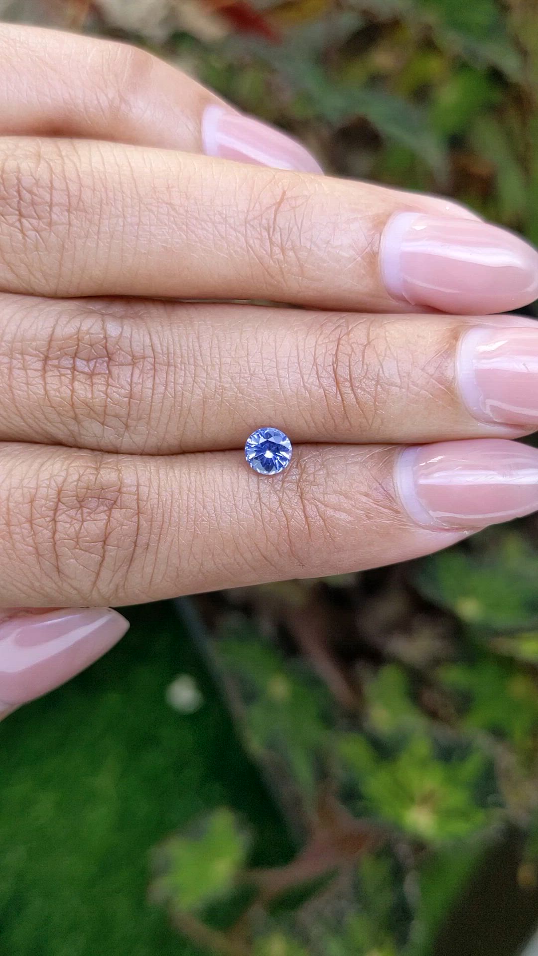 0.53 Ct. Blue Sapphire from Ceylon (Sri Lanka) Size Video